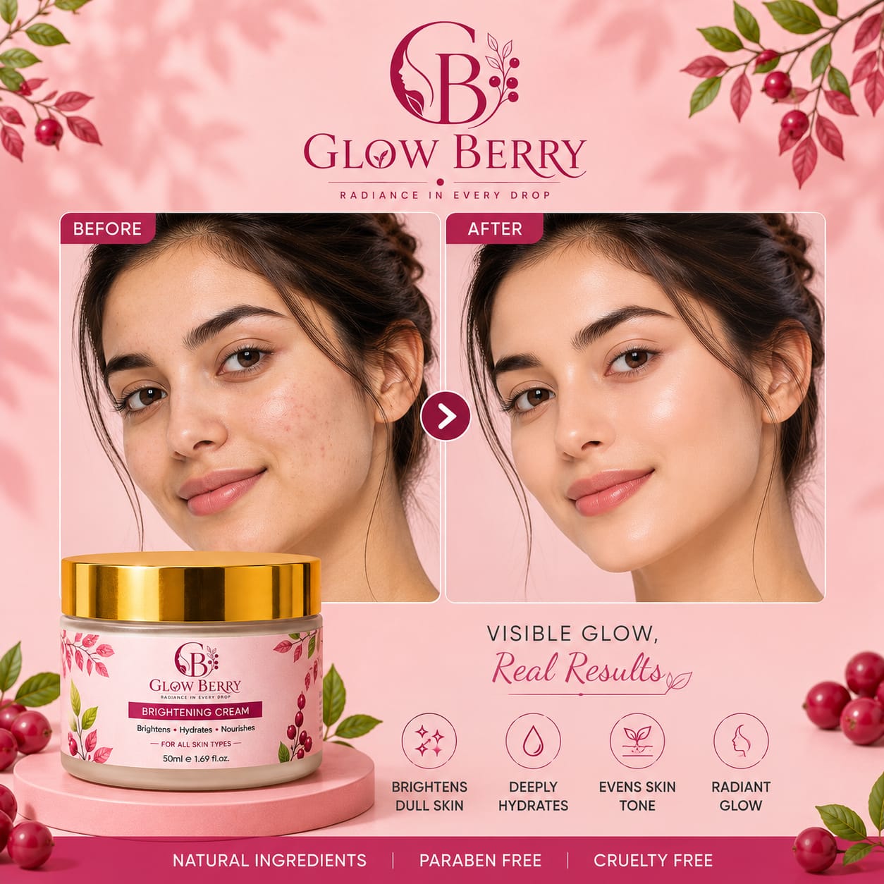 Glow Berry Brightening Cream