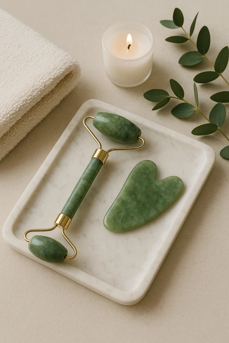 Jade roller with Guasha Tools